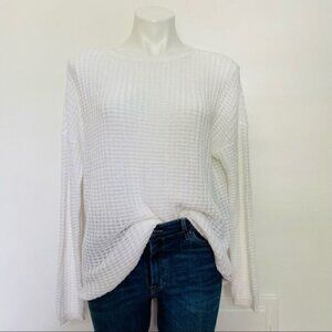 J Jill Texture Easy Boatneck sweater
